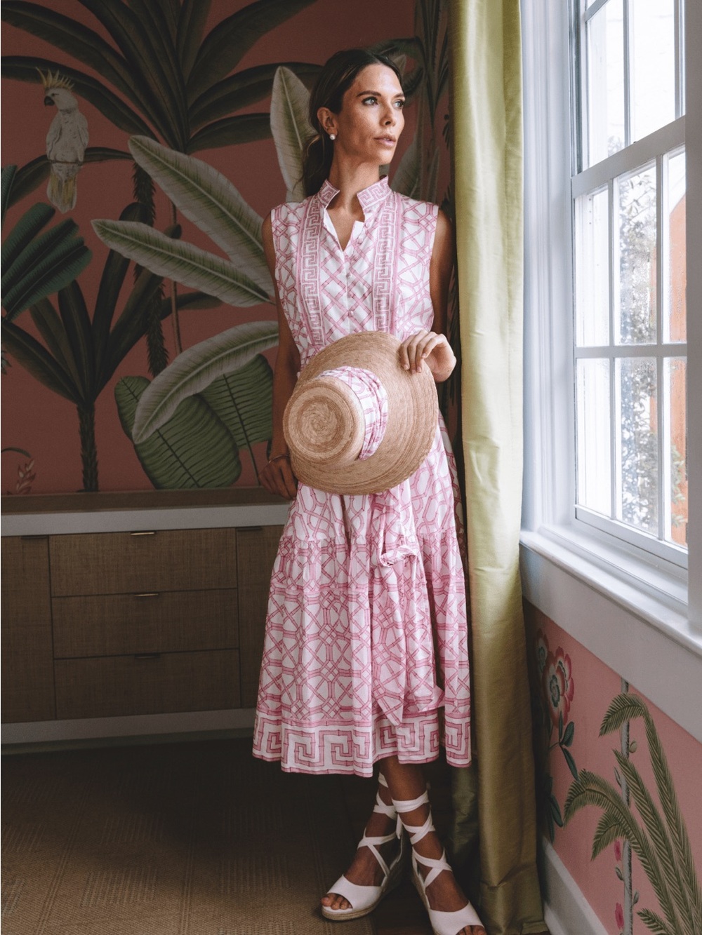 Sleeveless SUE SARTOR Flounce | Hibiscus Bamboo - Picture 11 of 11